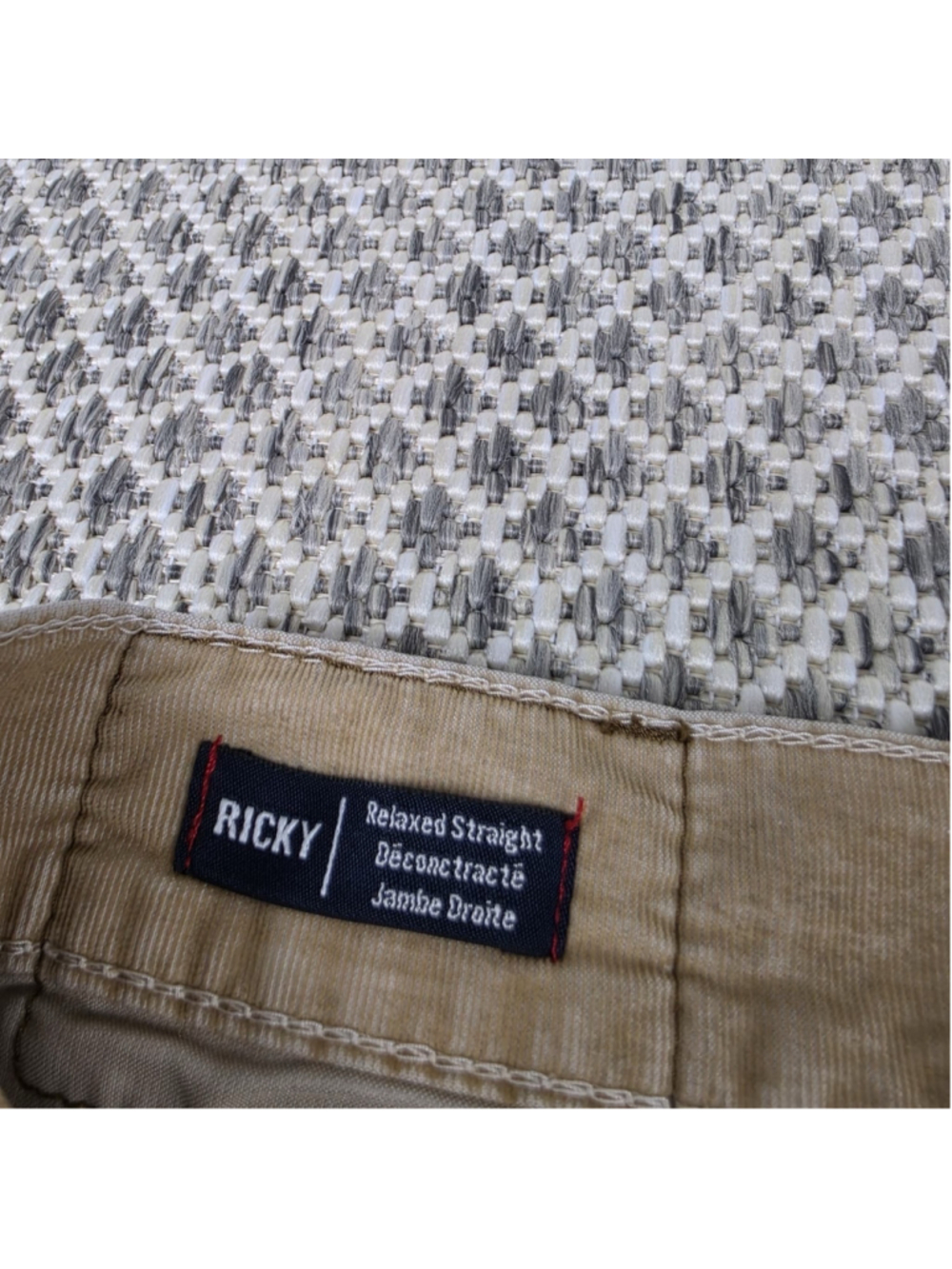 True Religion Ricky Relaxed Straight Corduroy Pants Men’s 42 Beige Tan USA Y2K - Picture 7 of 12